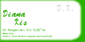 diana kis business card